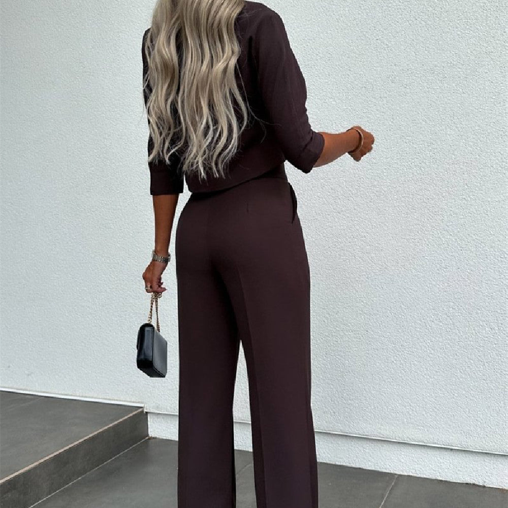 Image of Fashion Tops High Waist Wide Leg