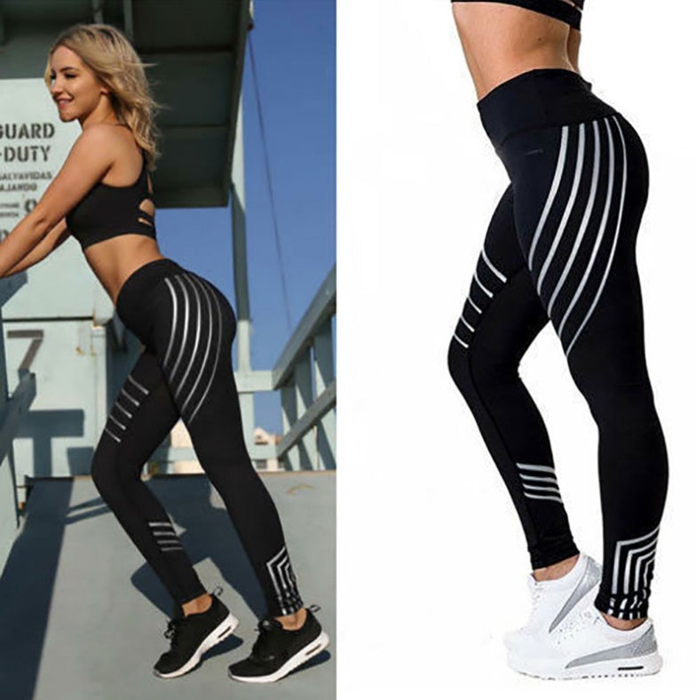Image of Women Workout Leggings Pants Women Leggins Women Fitness Night Glowing Autumn Winter Leggings Women legins