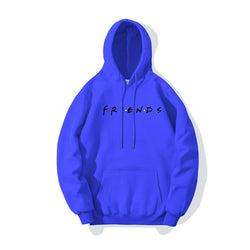 Image of Letter Printed Men's And Women's Hoodie Plush Casual Coat