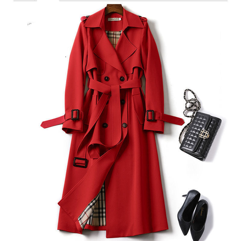 Image of British style over the knee coat