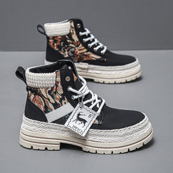 Image of Men's Casual All-match Worker Boot High-top Shoes