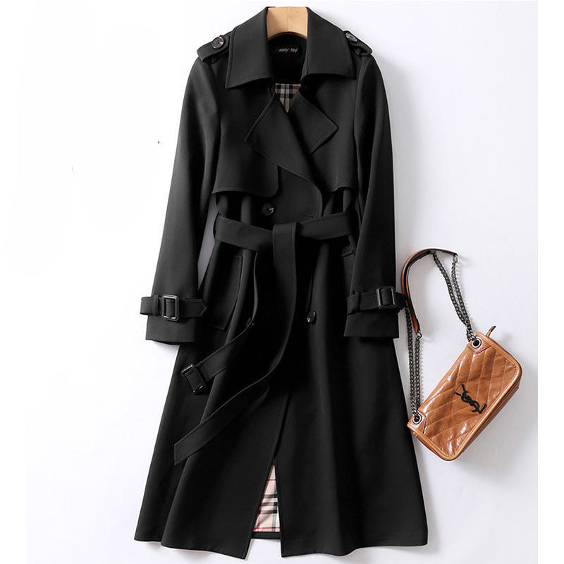 Image of British style over the knee coat