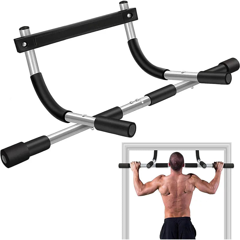 Image of Adjustable Chin up Bar Exercise Home Workout Gym Training Door Frame Horizontal Pull up Bar Sport Fitness Equipments