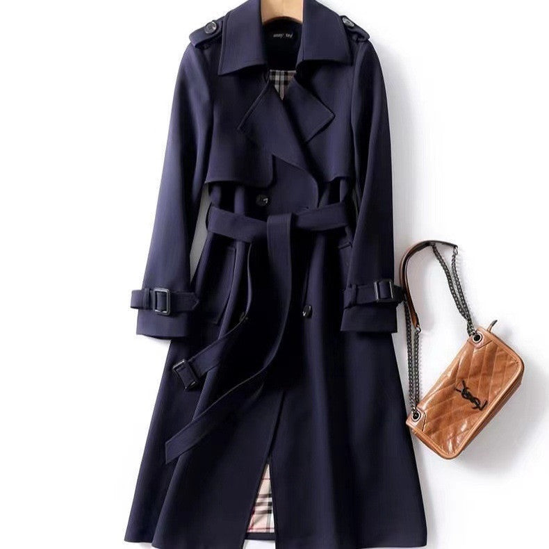 Image of British style over the knee coat