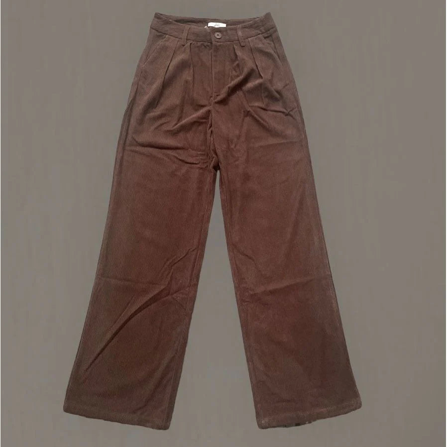 Erin Espresso Corduroy Wide Leg Pant