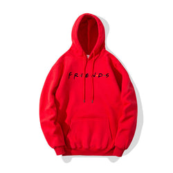 Image of Letter Printed Men's And Women's Hoodie Plush Casual Coat