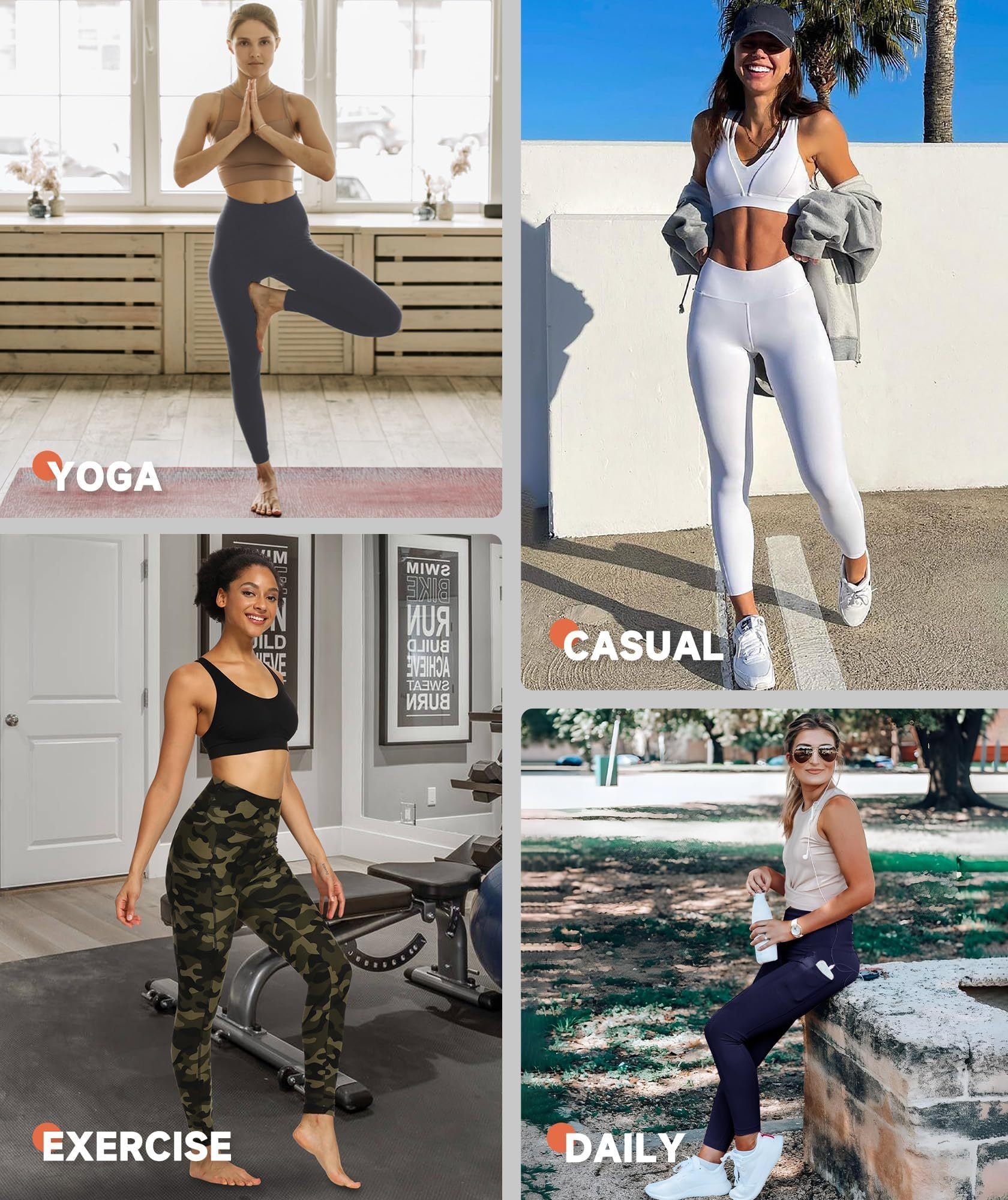 Image of Leggings - Cropped High-waisted Solid Black