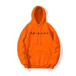 Image of Letter Printed Men's And Women's Hoodie Plush Casual Coat