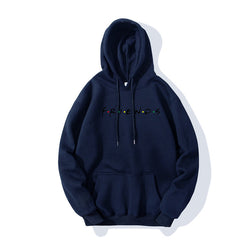 Image of Letter Printed Men's And Women's Hoodie Plush Casual Coat
