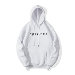 Image of Letter Printed Men's And Women's Hoodie Plush Casual Coat
