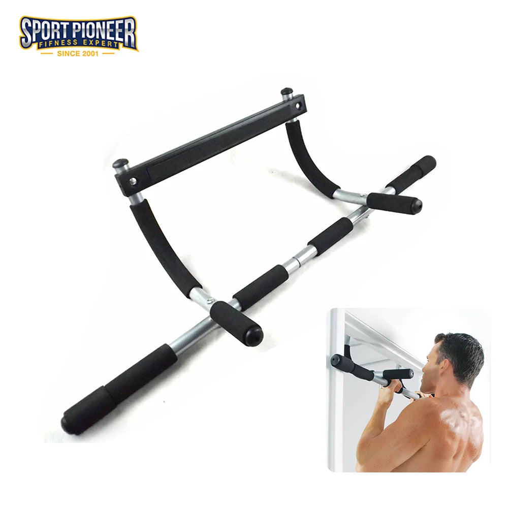 Image of Adjustable Chin up Bar Exercise Home Workout Gym Training Door Frame Horizontal Pull up Bar Sport Fitness Equipments