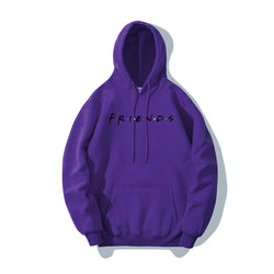 Image of Letter Printed Men's And Women's Hoodie Plush Casual Coat