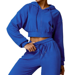 Image of Warm And Loose Long Sleeve Sweater Coat Zipper