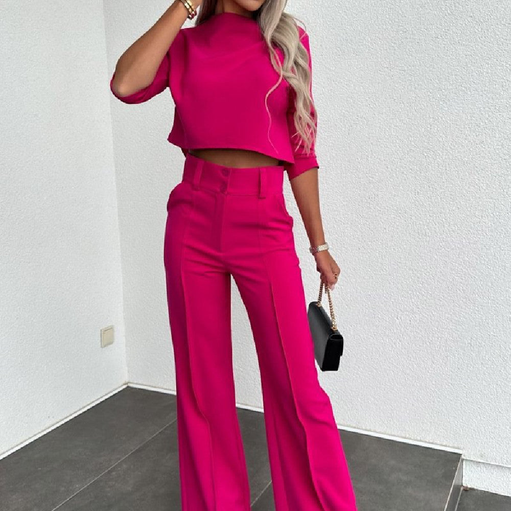 Image of Fashion Tops High Waist Wide Leg