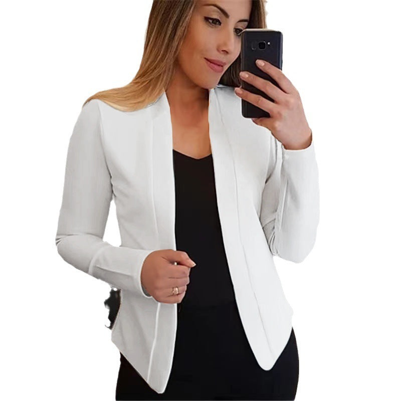 Image of Small Suit Long Sleeve Cardigan Jacket Top