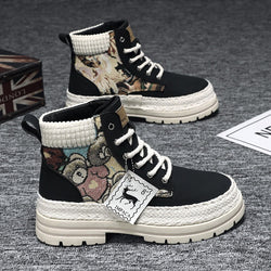 Image of Men's Casual All-match Worker Boot High-top Shoes