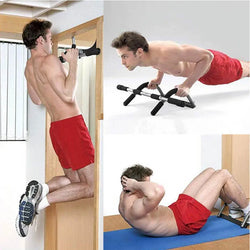 Image of Adjustable Chin up Bar Exercise Home Workout Gym Training Door Frame Horizontal Pull up Bar Sport Fitness Equipments