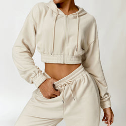 Image of Warm And Loose Long Sleeve Sweater Coat Zipper