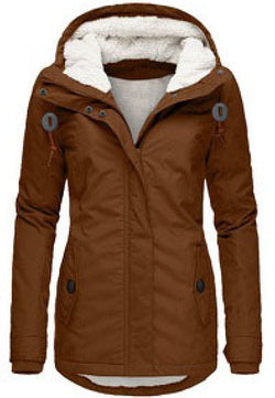 Image of Plus velvet padded cotton clothing